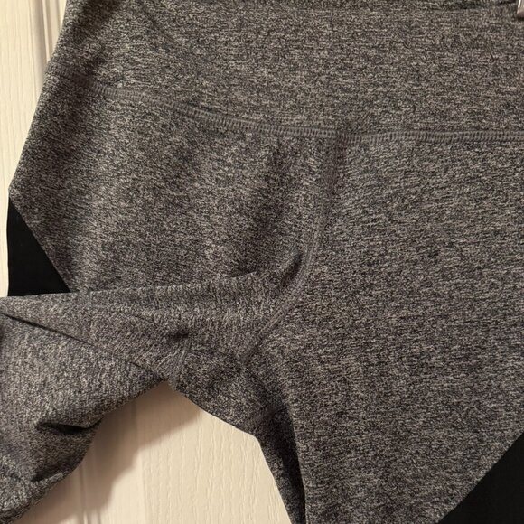 ⭐️ $5, spend over $20 - Forever 21 Sheer Mesh Inset Ribbed Leggings in Dark Grey - Picture 4 of 10